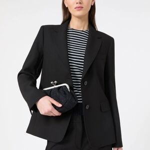 Weekend Max Mara Black Single-Breasted Tailored Blazer